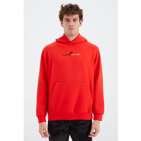 Tommy Life 88280 Fiesta Kapüşonlu Kanguru Cep Detaylı Rahat Kalıp Erkek Sweatshirt