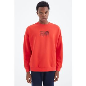 Tommy Life 88284 Fiesta O Yaka Baskı Detaylı Rahat Kalıp Erkek Sweatshirt