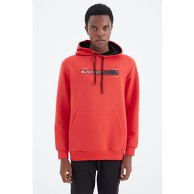 Tommy Life 88287 Fiesta Kapüşonlu Bağcıklı Baskı Detaylı Rahat Kalıp Erkek Sweatshirt
