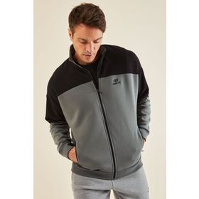 Tommy Life 88314 Haki Fermuarlı Erkek Sweatshirt