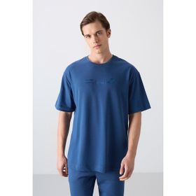 Tommy Life 88330 Parlament Pamuklu Kalın Yumuşak Dokulu Oversize Fit Baskılı Erkek T-Shirt