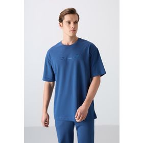 Tommy Life 88330 Parlament Pamuklu Kalın Yumuşak Dokulu Oversize Fit Baskılı Erkek T-Shirt