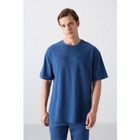 Tommy Life 88330 Parlament Pamuklu Kalın Yumuşak Dokulu Oversize Fit Baskılı Erkek T-Shirt