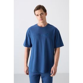 Tommy Life 88330 Parlament Pamuklu Kalın Yumuşak Dokulu Oversize Fit Baskılı Erkek T-Shirt