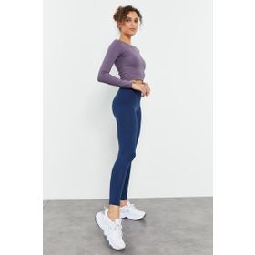 Tommy Life 94011 Indigo Yüksek Bel Toparlayıcı Slim Fit Dar Paça Kadın Tayt