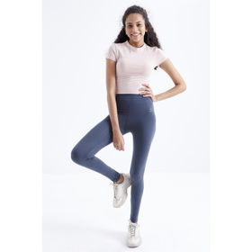 Tommy Life 94011 Yüksek Bel Toparlayıcı Slim Fit Dar Paça Orman Yeşili Kadın Tayt