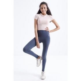 Tommy Life 94011 Yüksek Bel Toparlayıcı Slim Fit Dar Paça Orman Yeşili Kadın Tayt