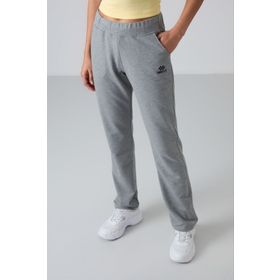 Tommy Life 94185 Gri Melanj Yüksek Bel Cepli Rahat Form Klasik Paça Kadın Eşofman Altı