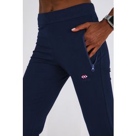 Tommy Life 94195 Fermuar Cepli Rahat Form Klasik Paça İndigo Kadın Eşofman Altı