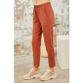 Tommy Life 94566 Yüksek Bel Jogger Rahat Form Dar Paça Tarçın Kadın Eşofman Altı