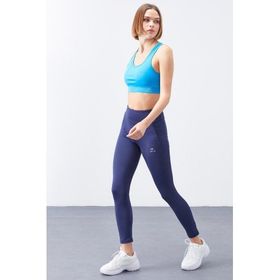 Tommy Life 94568 İndigo Yüksek Bel Toparlayıcı Slim Fit Dar Paça Kadın Tayt