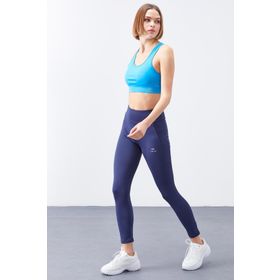Tommy Life 94568 İndigo Yüksek Bel Toparlayıcı Slim Fit Dar Paça Kadın Tayt