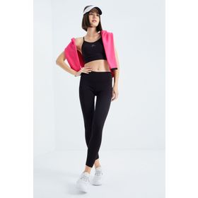 Tommy Life 94577 Siyah Kadın Yüksek Bel Termal Slim Fit Dar Paça Tayt
