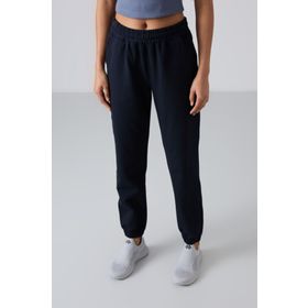Tommy Life 94583 Cepli Yüksek Bel Rahat Form Lastik Paça Lacivert Kadın Eşofman Altı