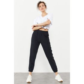 Tommy Life 94583 Lacivert Lastikli Paça Klasik Kadın Eşofman Altı