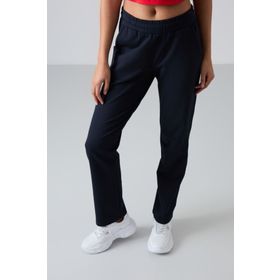 Tommy Life 94584 Lacivert Yüksek Bel Cepli Rahat Form Klasik Paça Kadın Eşofman Altı