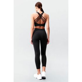 Tommy Life 95283 Gül Kurusu Yüksek Bel Toparlayıcı Çapraz Sırt Detaylı Slim Fit Kadın Tayt Takım