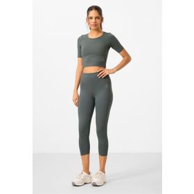 Tommy Life 95285 Çağla Kadın Yüksek Bel Kapri-crop T-shirt Tayt Takım