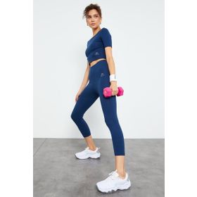 Tommy Life 95285 Indigo Yüksek Bel Kadın Tayt Takım