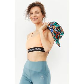 Tommy Life 97113 Yazı Şeritli Standart Kalıp U Yaka Spor Yavruağzı Kadın Büstiyer