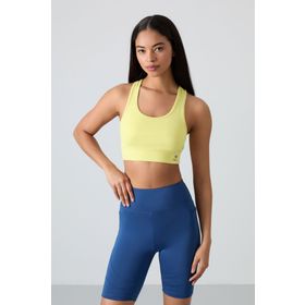 Tommy Life 97120 Limon Sırt Detaylı Slim Fit U Yaka Spor Kadın Büstiyer