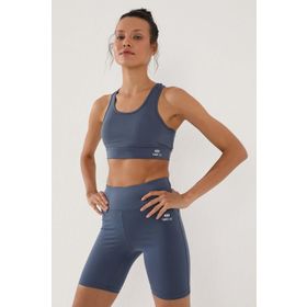 Tommy Life 97120 Sırt Detaylı Dar Kalıp U Yaka Spor Petrol Kadın Büstiyer