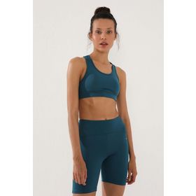 Tommy Life 97120 Zümrüt Sırt Detaylı Dar Kalıp U Yaka Kadın Spor Büstiyer
