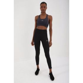 Tommy Life 97121 Antrasit Kadın Çapraz Sırt Detaylı Slim Fit U Yaka Spor Büstiyer