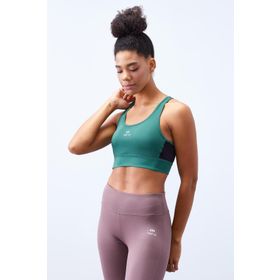 Tommy Life 97121 Mint Yeşili Çapraz Sırt Detaylı Slim Fit U Yaka Pedli Kadın Spor Büstiyer