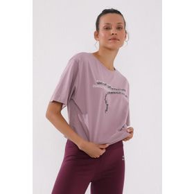 Tommy Life 97135 Gül Kurusu Kadın Yazı Baskılı Kısa Oversize O Yaka T-Shirt