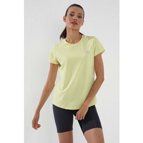 Tommy Life 97144 Limon Kadın Basic Kısa Kol Standart Kalıp O Yaka T-Shirt