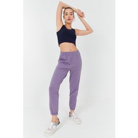 Tommy Life 97160 Basic Sıfır Kol Dar Kalıp U Yaka İndigo Kadın Crop Top