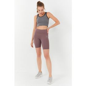 Tommy Life 97162 Basic Sıfır Kol Dar Kalıp U Yaka Çağla Yeşili Kadın Crop Top