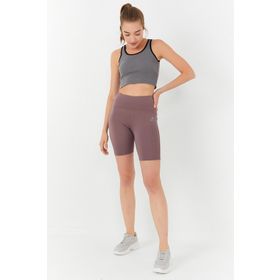 Tommy Life 97162 Basic Sıfır Kol Dar Kalıp U Yaka Çağla Yeşili Kadın Crop Top
