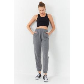 Tommy Life 97162 Basic Sıfır Kol Dar Kalıp U Yaka Siyah Kadın Crop Top