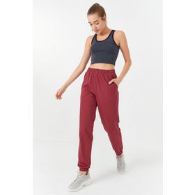 Tommy Life 97162 Lacivert Melanj Kadın Basic Sıfır Kol Dar Kalıp U Yaka Crop Top