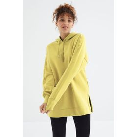 Tommy Life 97242 Limon Reglan Kol Basic Kapüşonlu Oversize Tunik