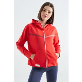 Tommy Life 97277 Fiesta Kapüşonlu Fermuarlı Kadın Sweatshirt
