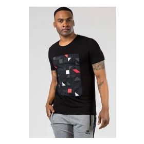 Tommy Life Baskılı Siyah Erkek T-Shirt