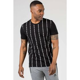 Tommy Life Baskılı Siyah Erkek T-Shirt