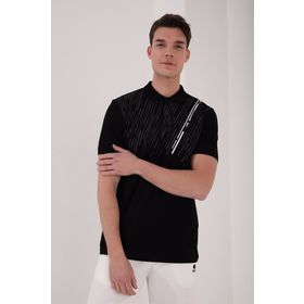 Tommy Life Polo Yaka Siyah Erkek T-Shirt