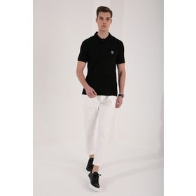 Tommy Life Polo Yaka Siyah Erkek T-Shirt