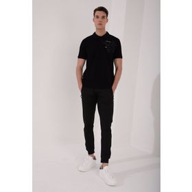 Tommy Life Polo Yaka Siyah Erkek T-Shirt