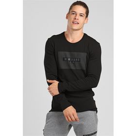 Tommy Life Siyah Erkek Baskılı Sweatshirt