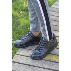 Tommy Life Siyah Erkek Fileli Spor Ayakkabı