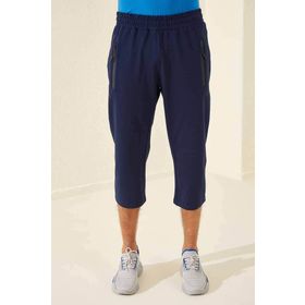 Tommy Life T08ER-83091_01 Cep Detaylı İndigo Erkek Bermuda Kapri