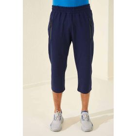 Tommy Life T08ER-83091_01 Cep Detaylı İndigo Erkek Bermuda Kapri