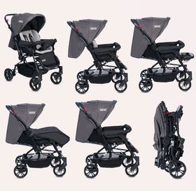 Tommybaby Antrasit Elegant Çift Yönlü Bebek Arabası Puset