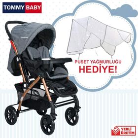 Tommybaby Eagle Gold Alüminyum Lüx Çift Yön Gri Bebek Arabası