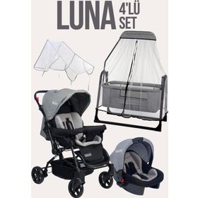 Tommybaby Luna 4 Adet Beşik Bebek Arabası Puset Yağmurluğu